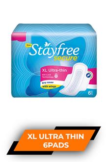 Stayfree Secure Xl Ultra Thin 6pads